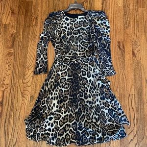 Leopard print long sleeved Eliza J dress